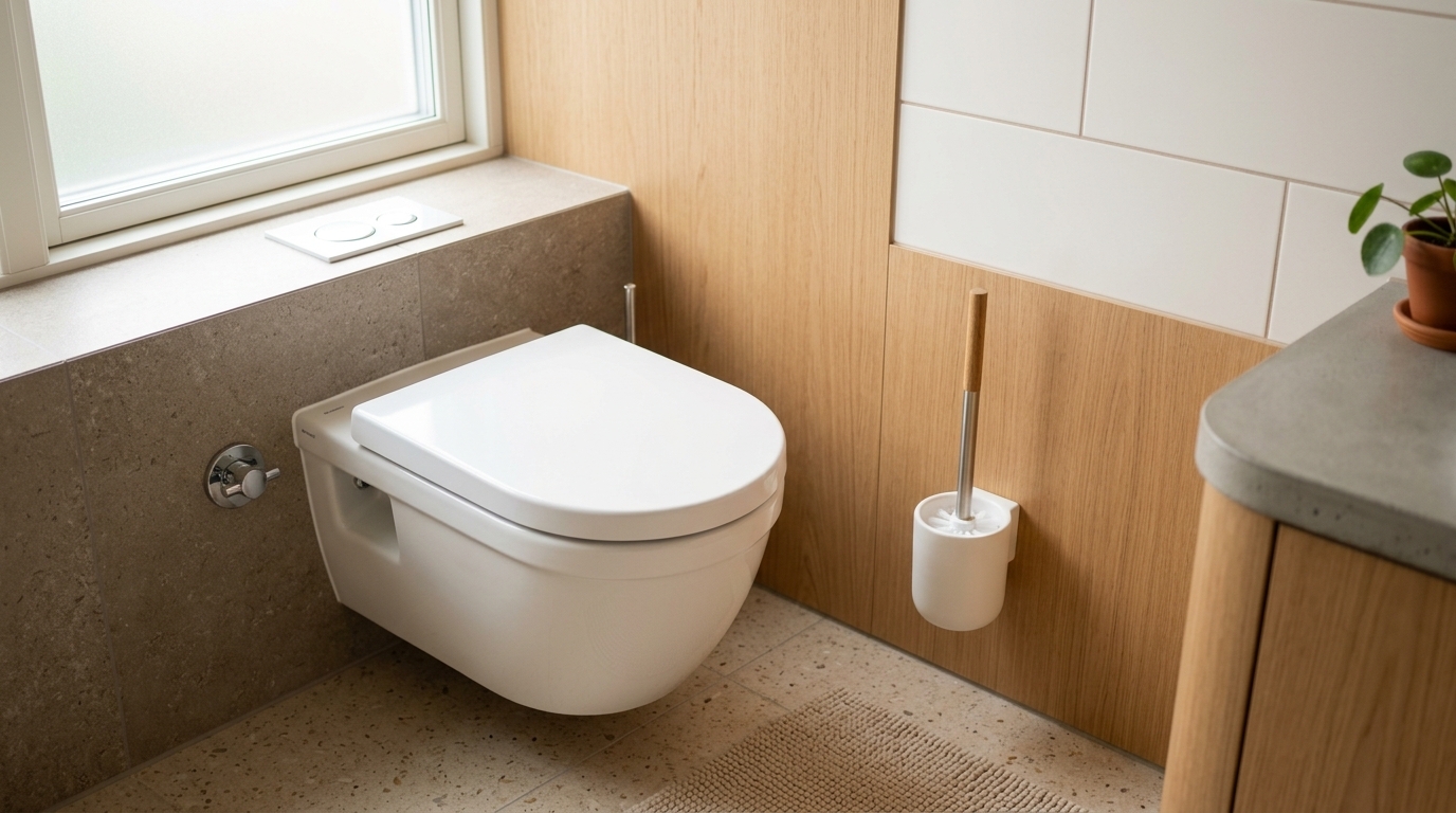 馬桶清潔攻略：乾淨明亮的現代浴室與馬桶刷