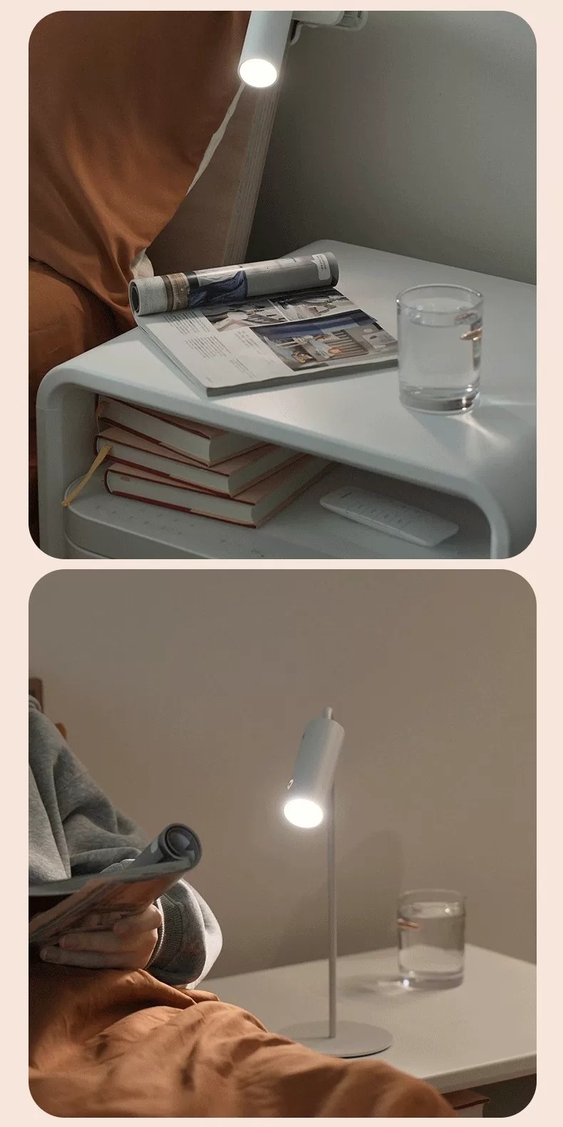 無線磁吸LED護眼檯燈規格尺寸說明
