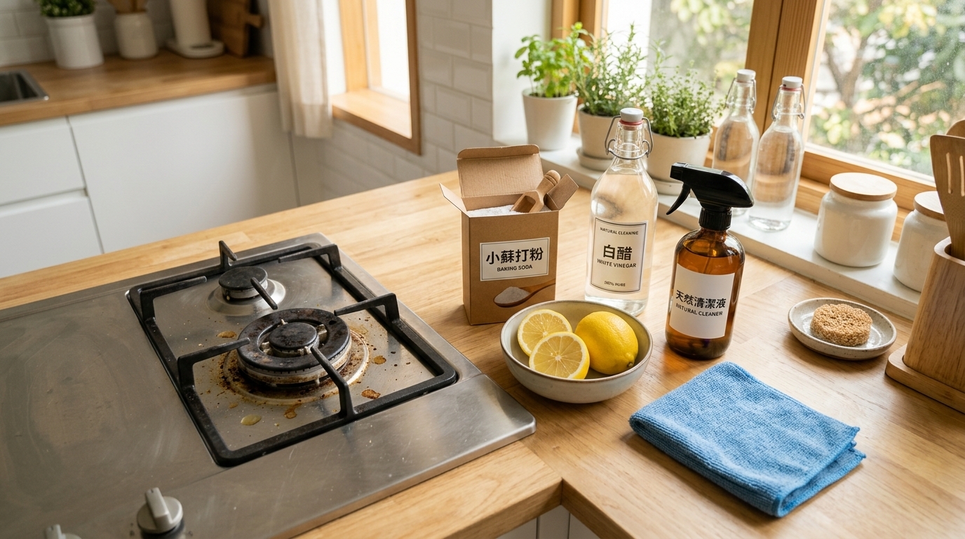 廚房油垢清潔技巧與天然清潔工具推薦