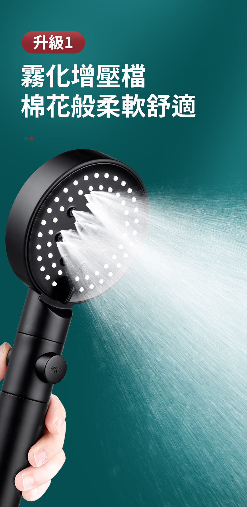 蓮蓬頭內建淨水過濾濾芯結構圖