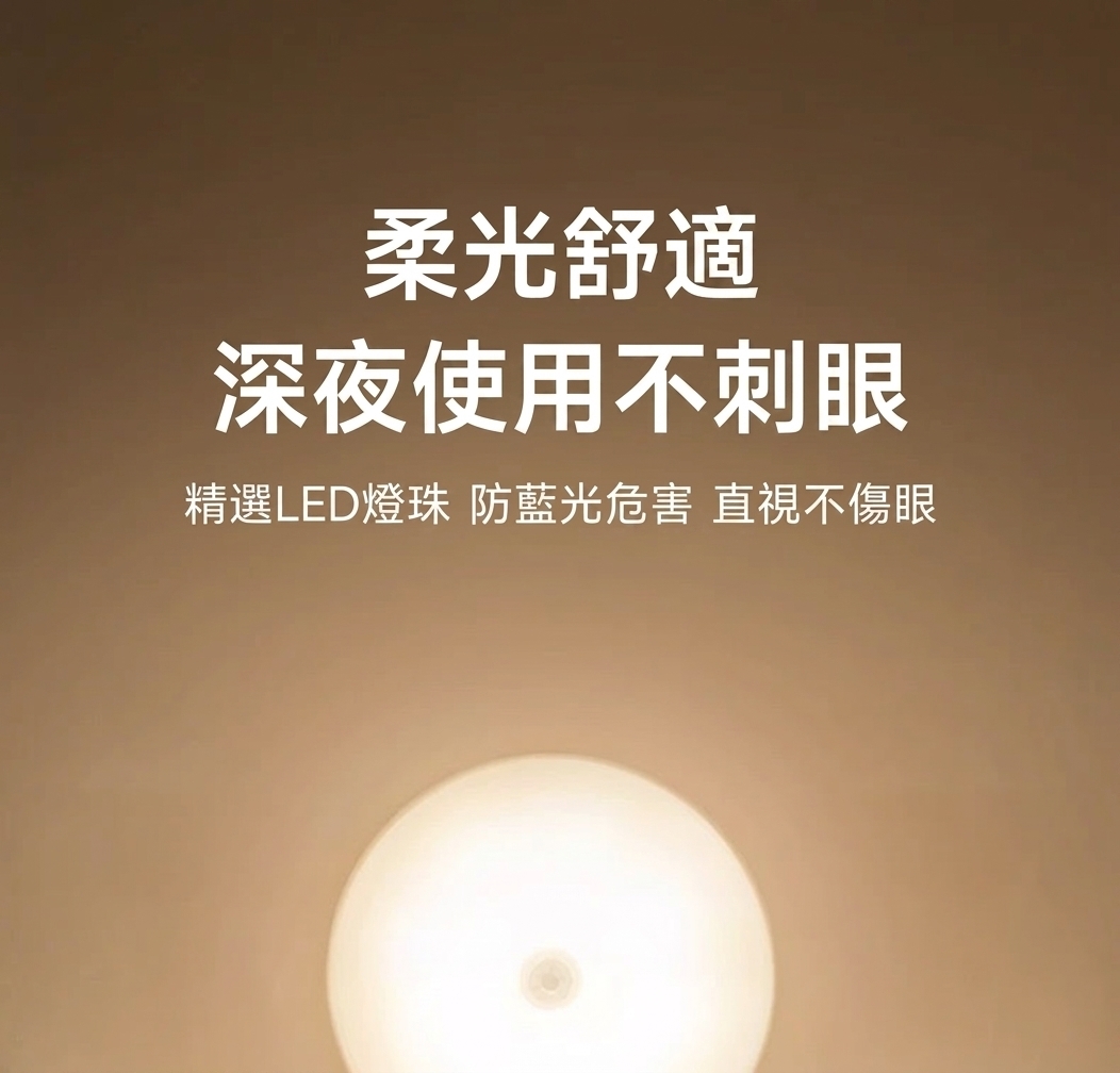 LED智慧人體感應小夜燈展示