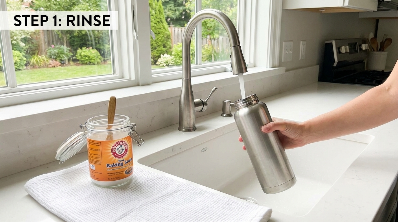 新保溫杯開箱清洗步驟示範