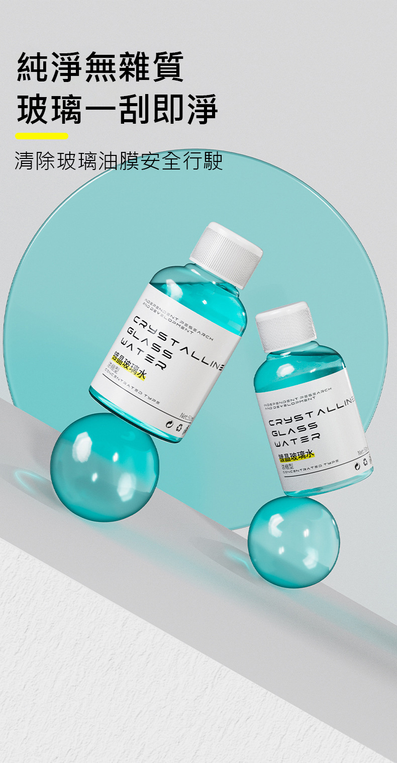 晶亮去污雨刷精 產品主圖 汽車擋風玻璃清潔劑