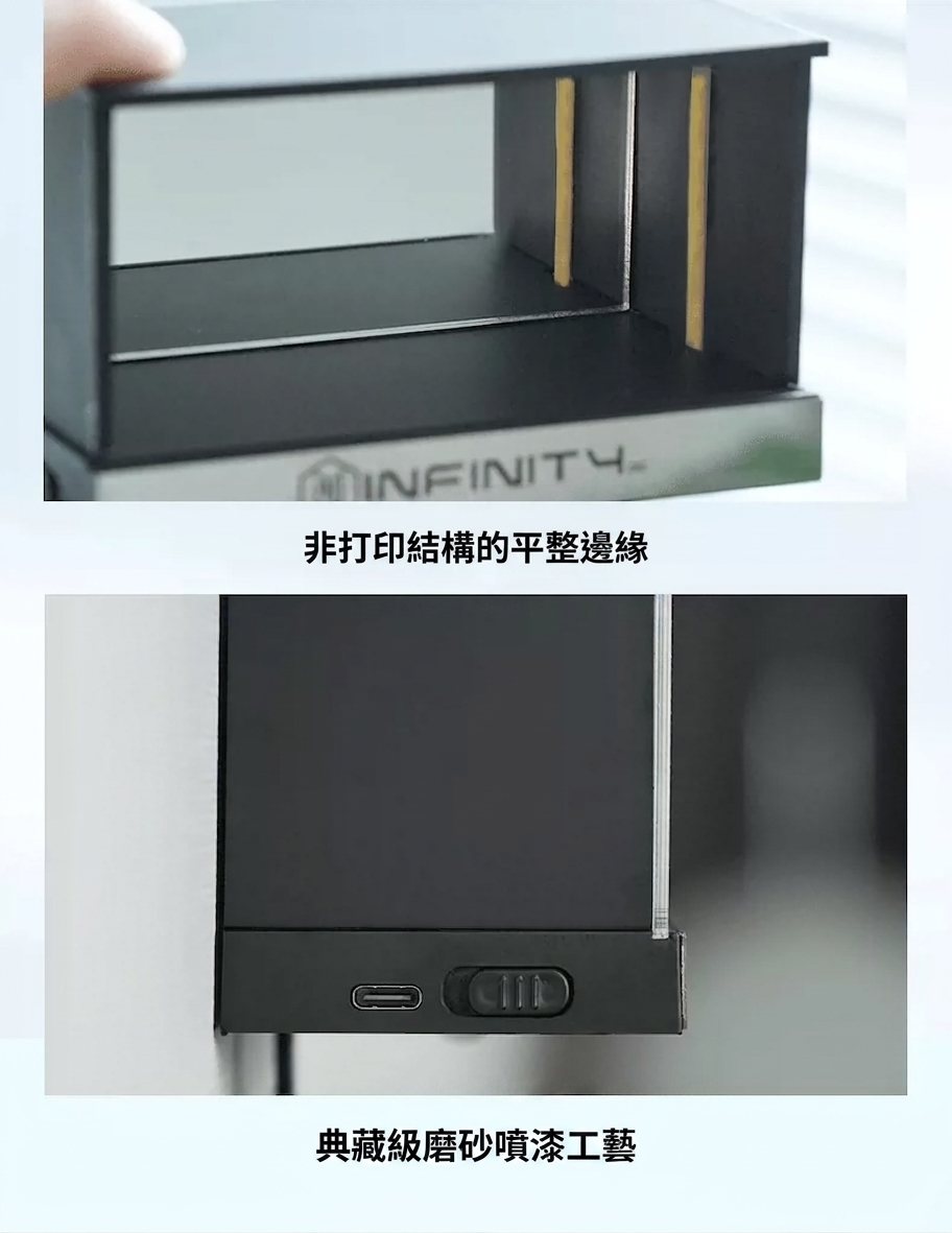無限深淵鏡面效果展示 - 科技感氛圍燈光