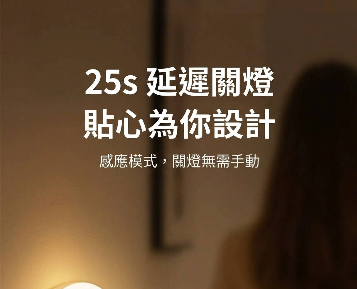 LED智慧人體感應小夜燈展示