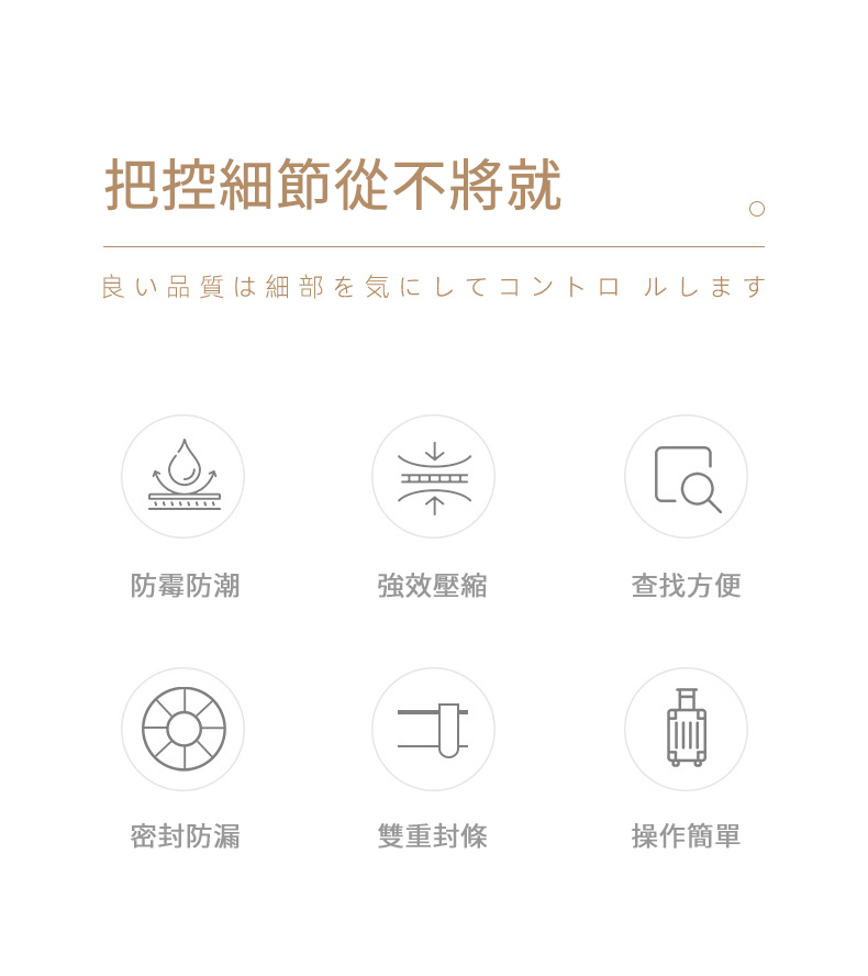 真空壓縮袋規格介紹｜大中小三種尺寸對照