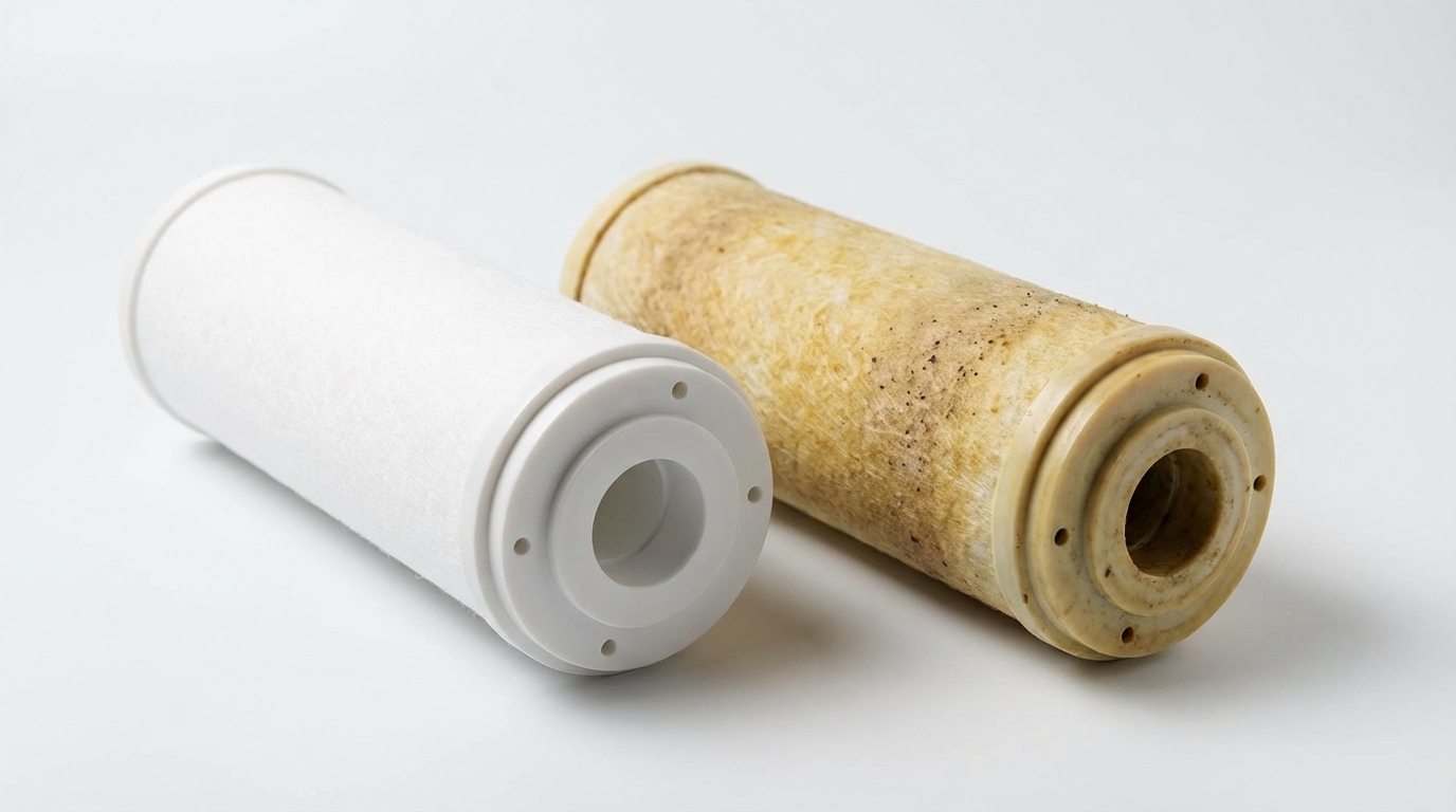 蓮蓬頭過濾器新舊對比