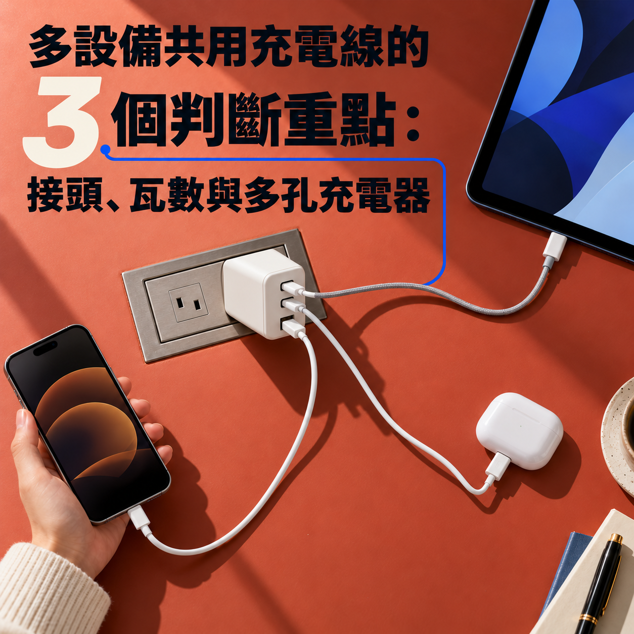 多設備共用充電線怎麼選