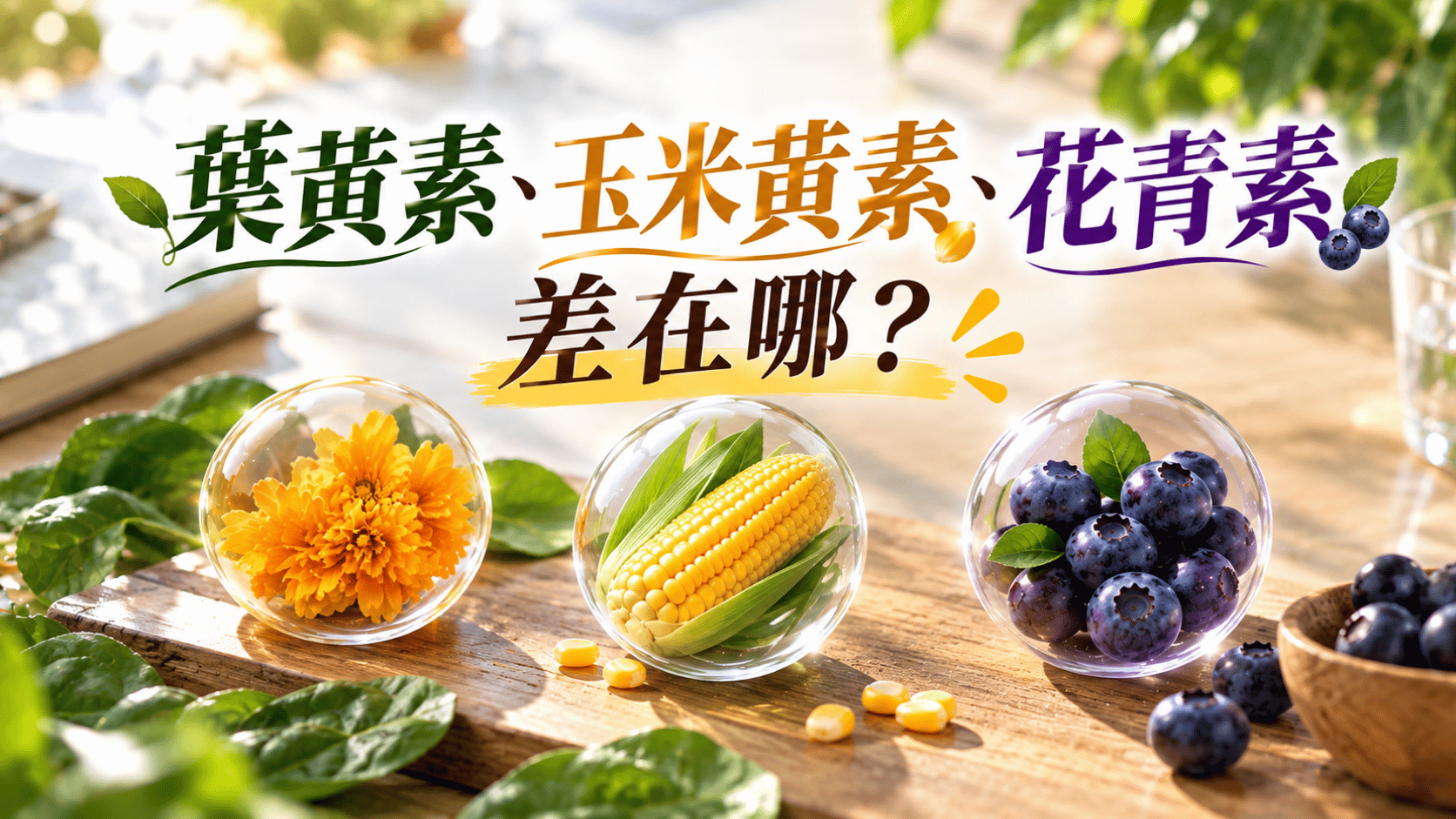 葉黃素、玉米黃素、花青素差在哪?護眼成分比較指南