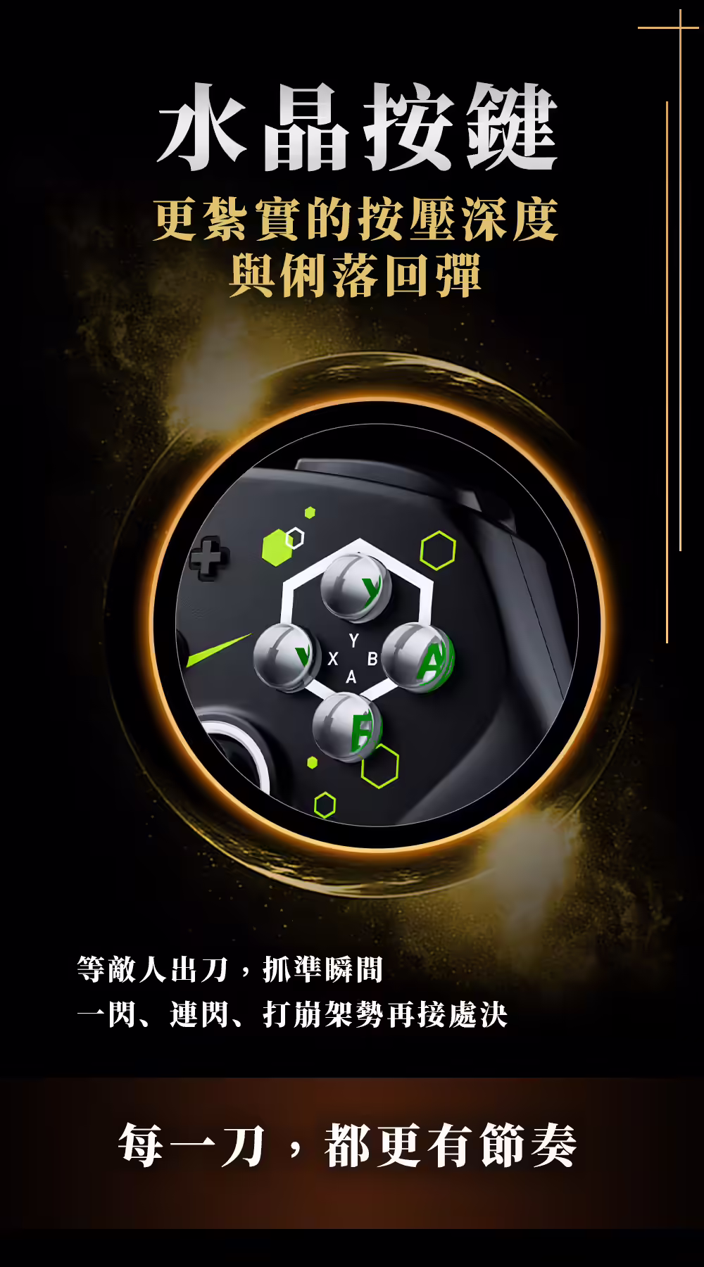 翠閃手把按鍵