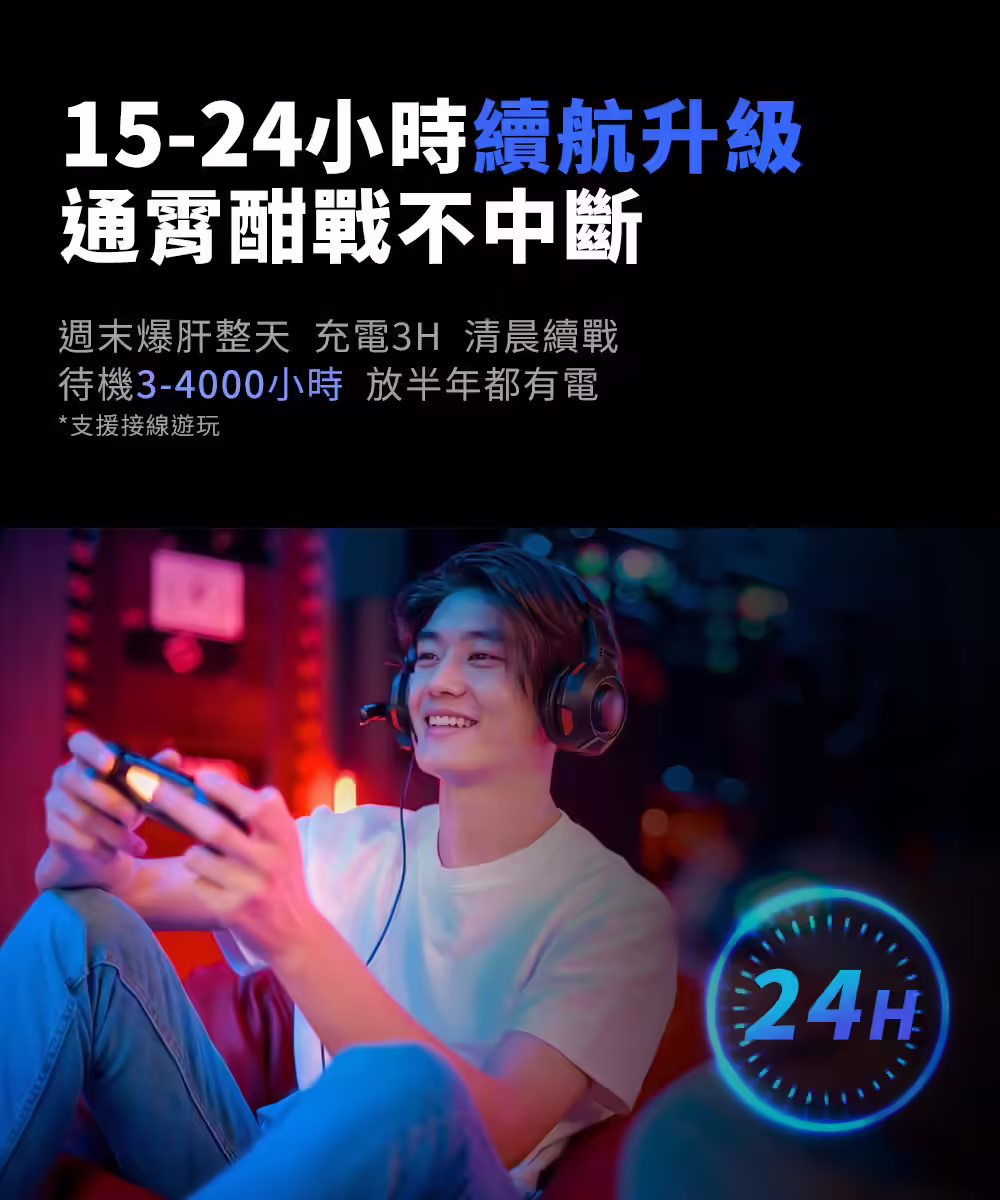 Prime-S5 DIRECT 15 至 24 小時續航
