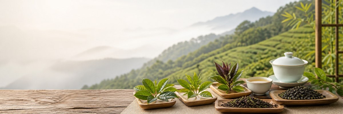 台灣茶品種與編號分類橫幅圖