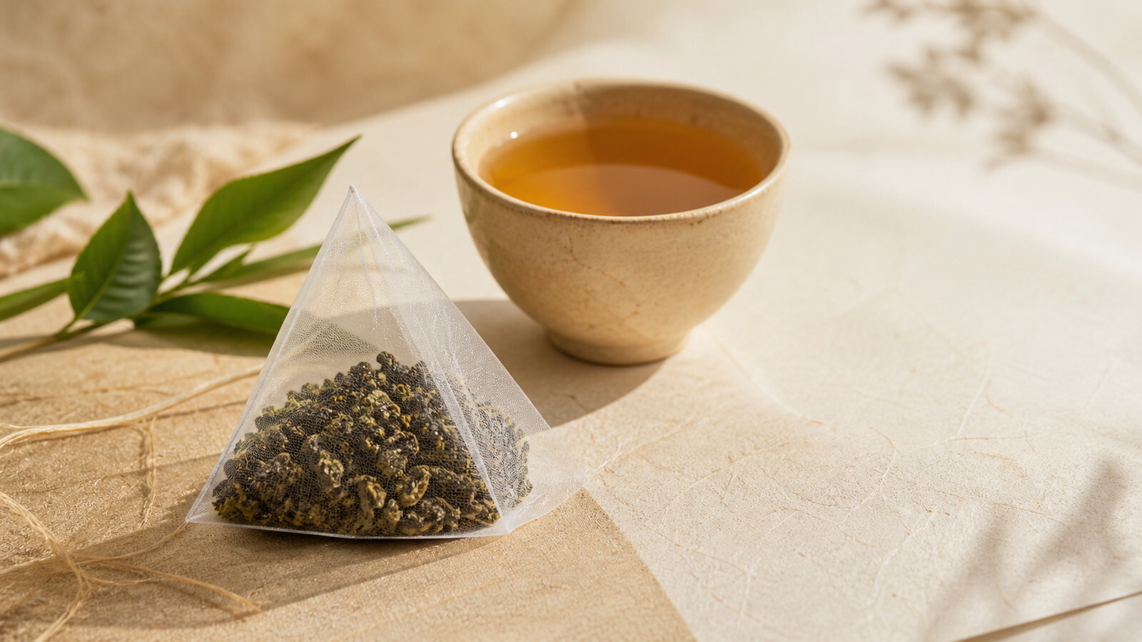 PLA 茶包材質示意