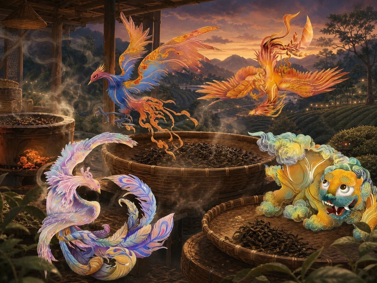 焙火濃香推薦組合的靈獸風味情境圖