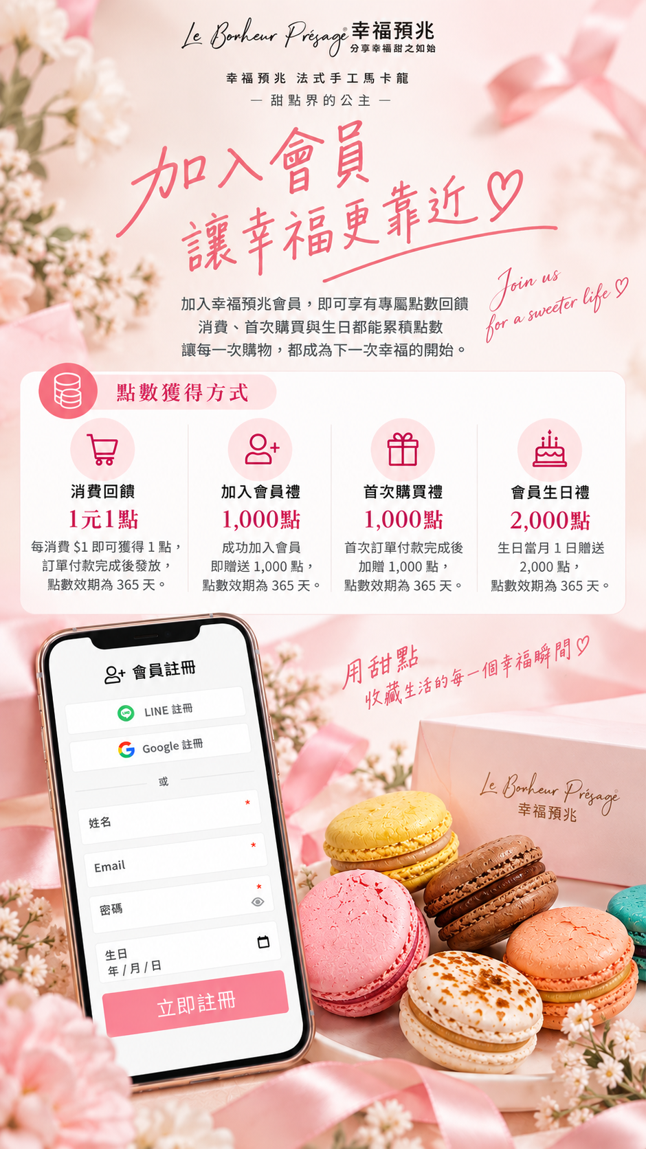 幸福預兆會員註冊｜加入會員享專屬點數回饋