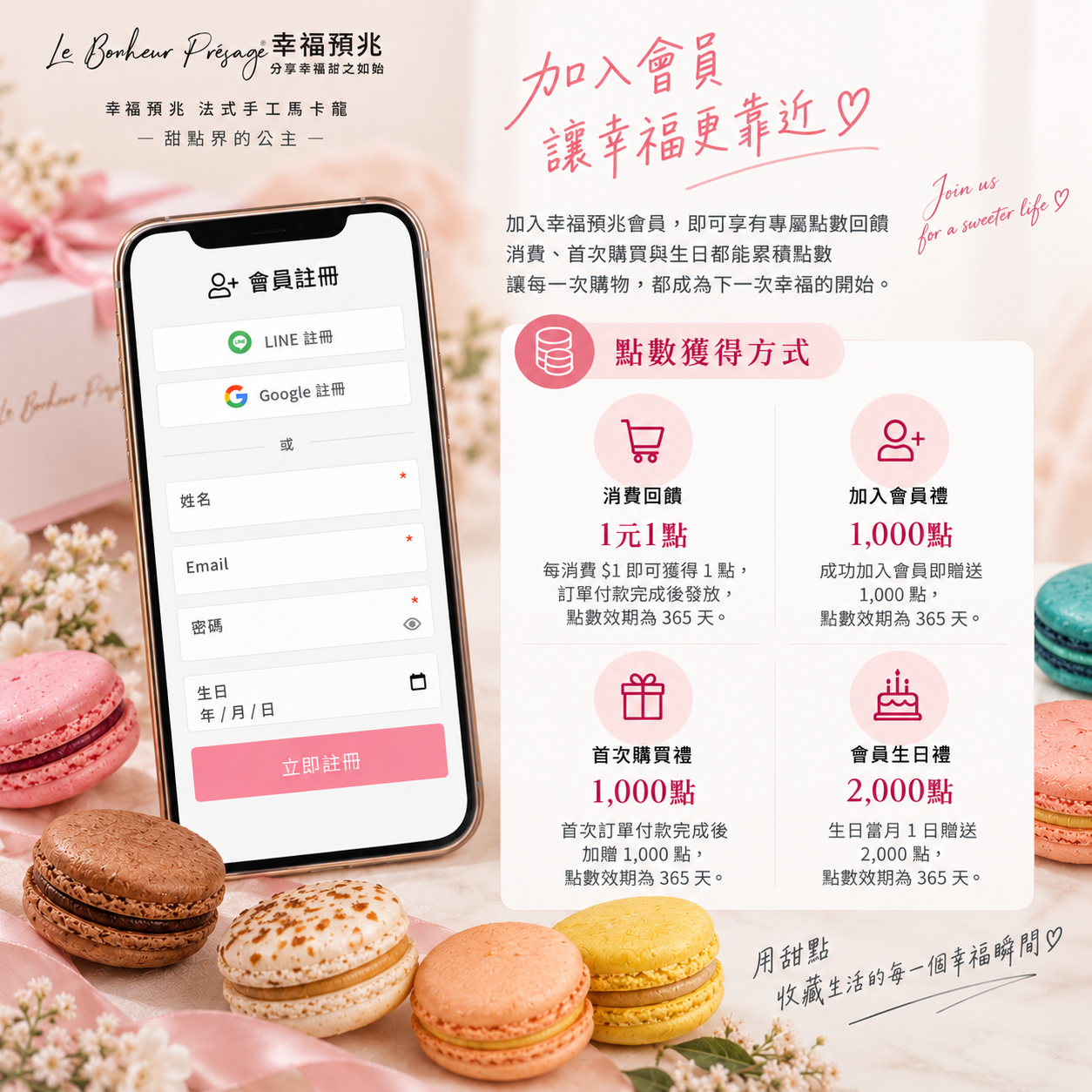 幸福預兆會員註冊｜加入會員享專屬點數回饋