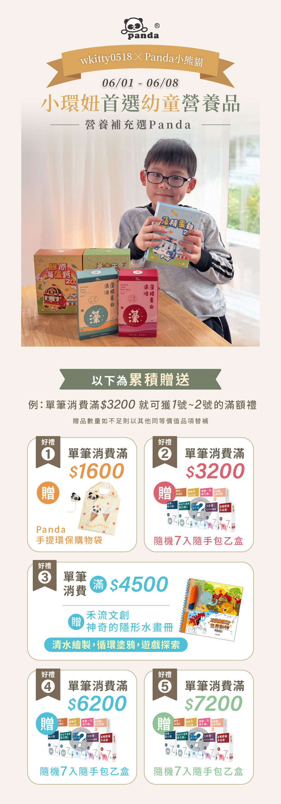 【PandaBaby鑫耀生技幼兒營養品】地表最強的保養品來了,大家小孩都吃熊貓! @小環妞 幸福足跡