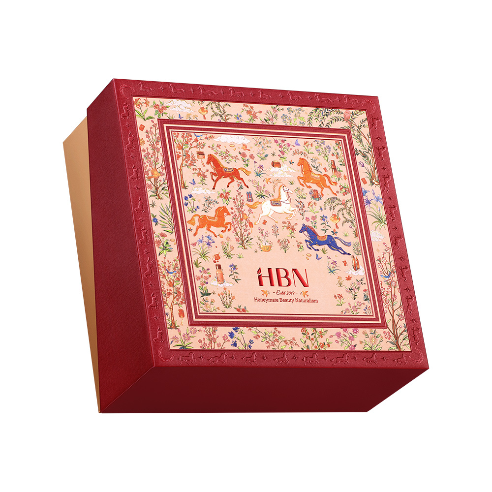 HBN 早C晚A水乳雙霜亮白馬年限定禮盒組 盒裝