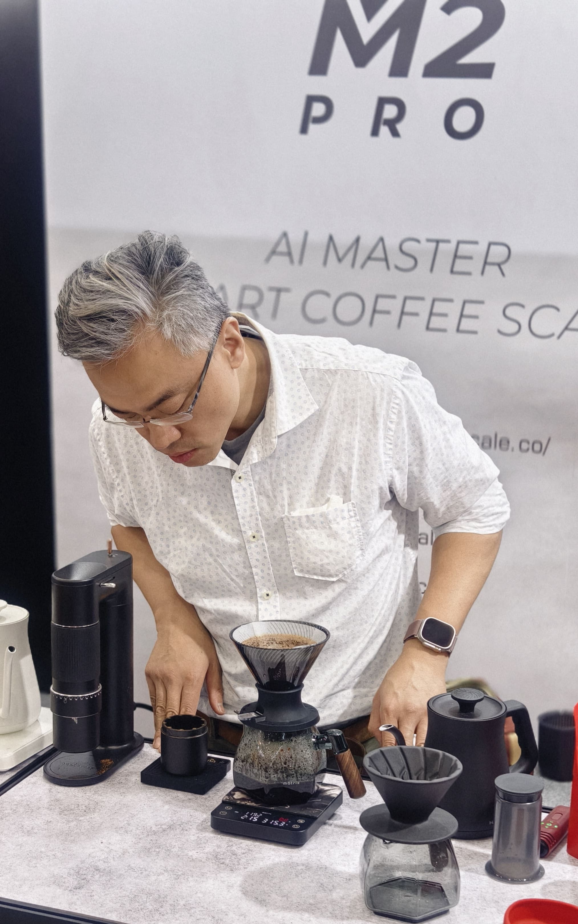 M2 Pro AI大師咖啡電子秤展示