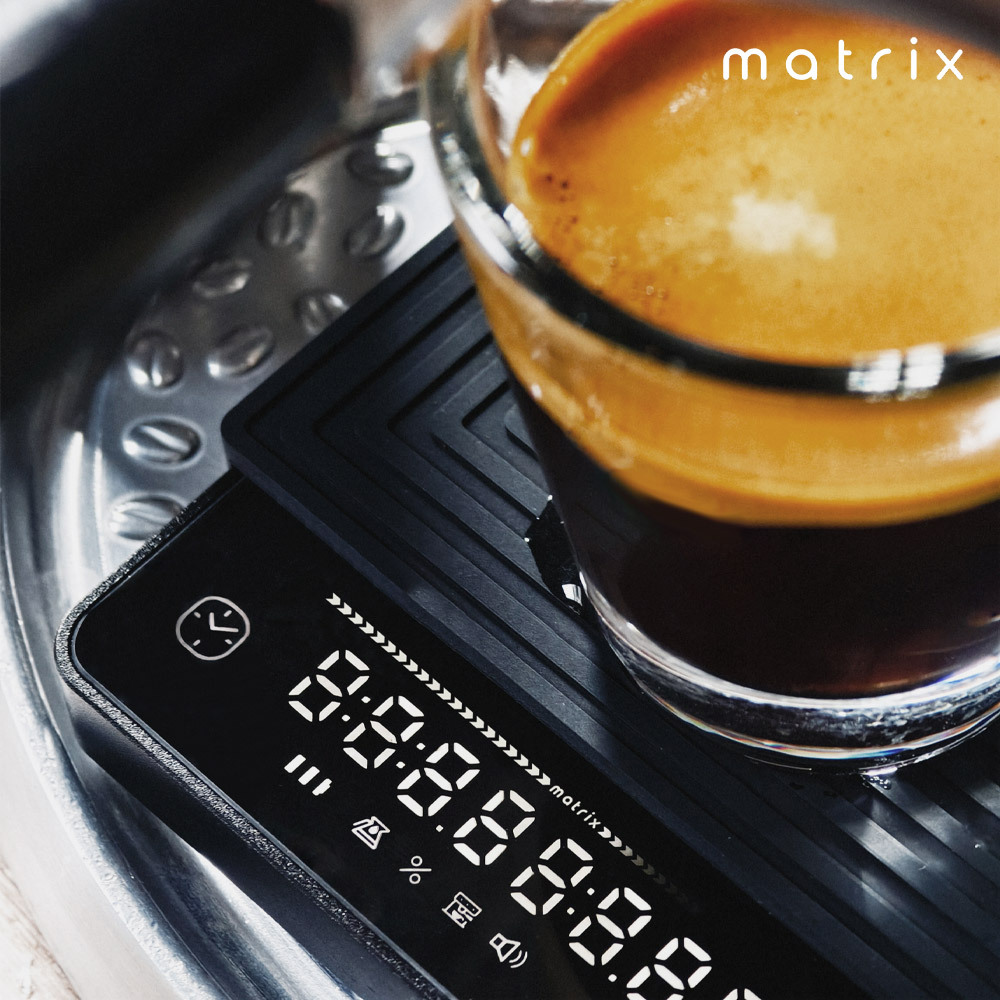 Matrix G1 FlowBar 便攜式玻璃金屬流速咖啡電子秤