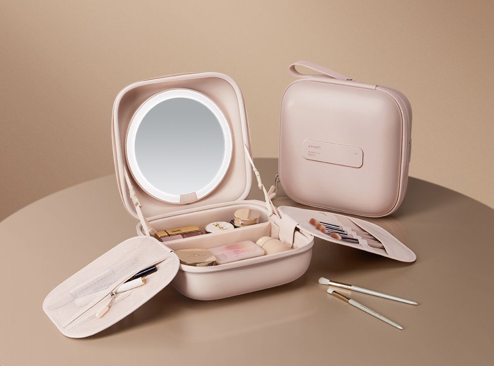 AMIRO Cube S M3行動LED磁吸美妝鏡折疊收納化妝箱2026最新款