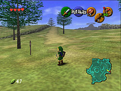 1998 N64 薩爾達時之笛原作經典海拉魯