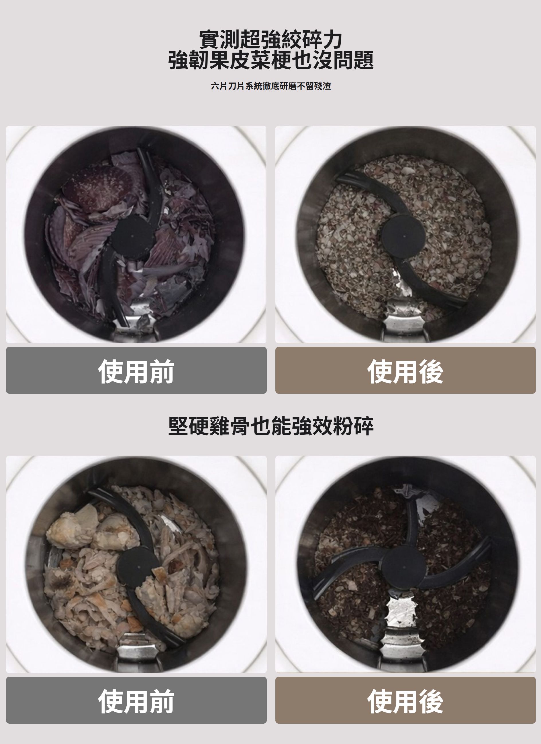 MEGA PRO 高溫烘乾與強力粉碎技術
