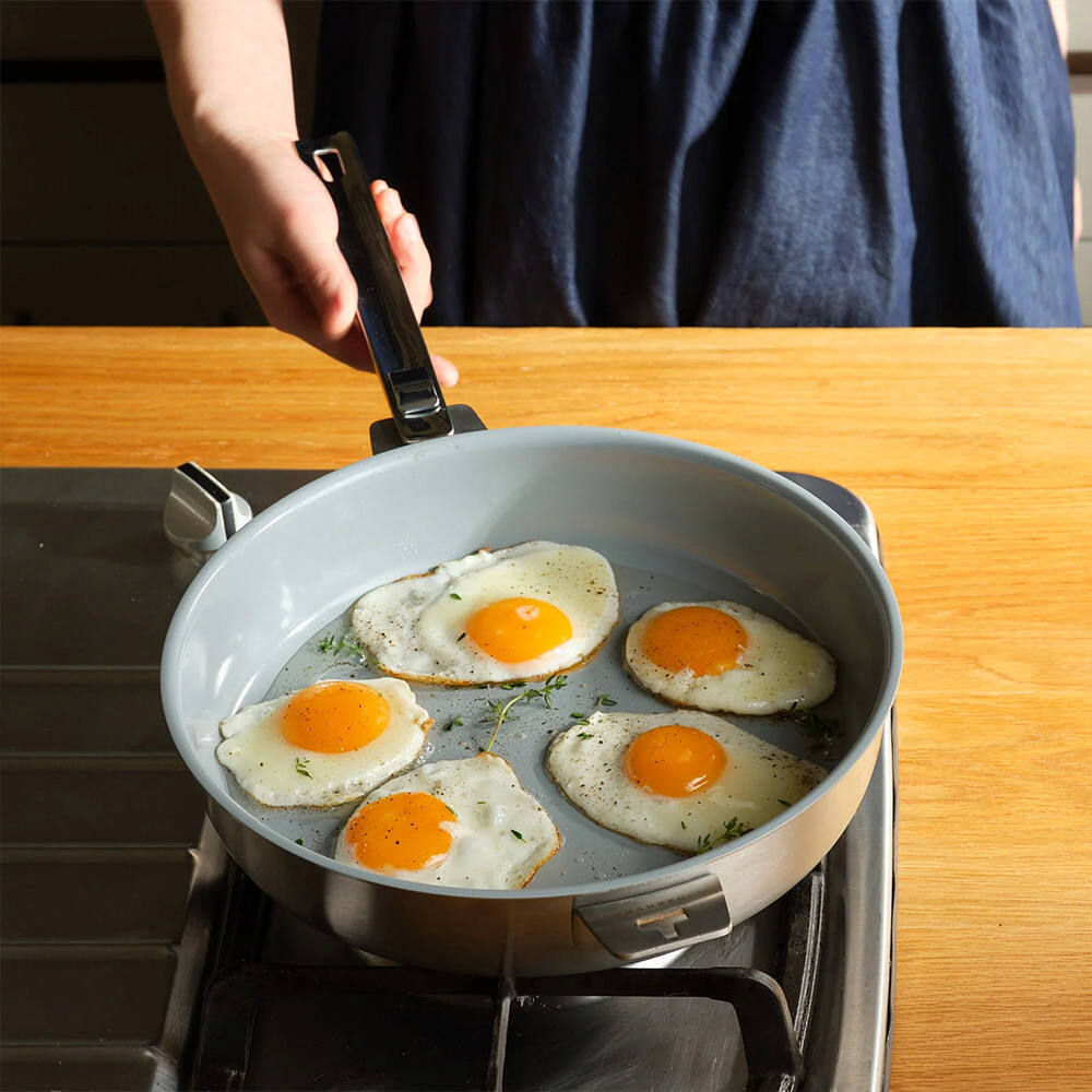 【THANKFUL 膳夫】28cm陶瓷不沾煎鍋