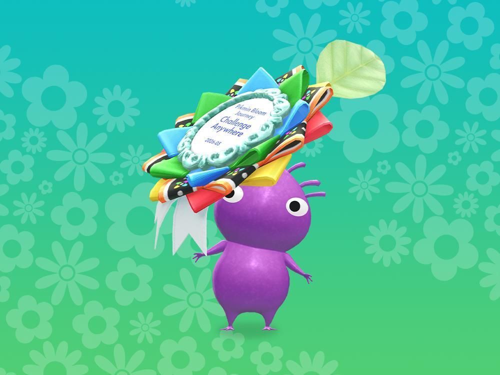 皮克敏 Bloom 紫色玫瑰花結飾品皮克敏