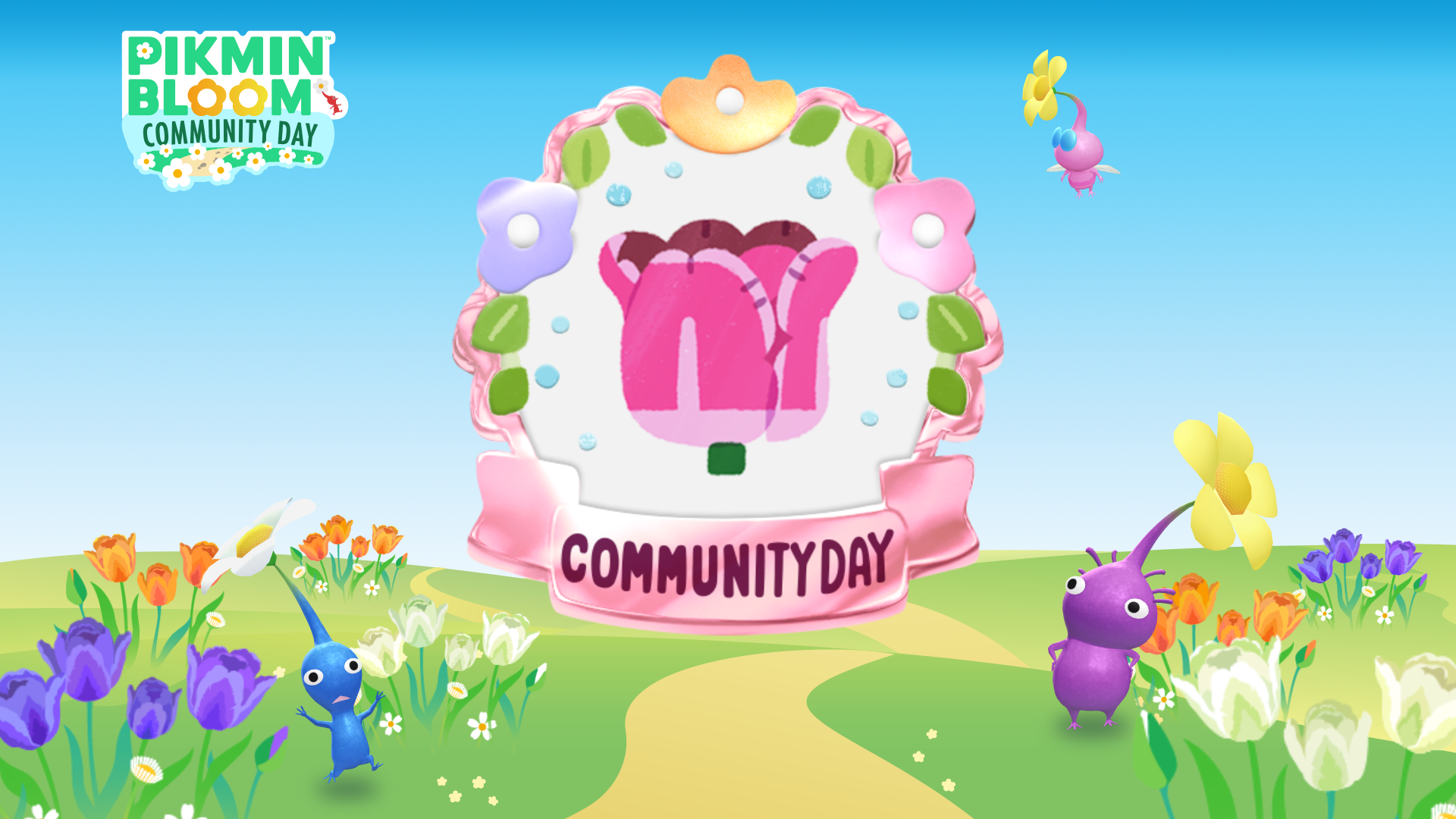 Pikmin Bloom 社群日鸚鵡鬱金香花海 種植員徽章