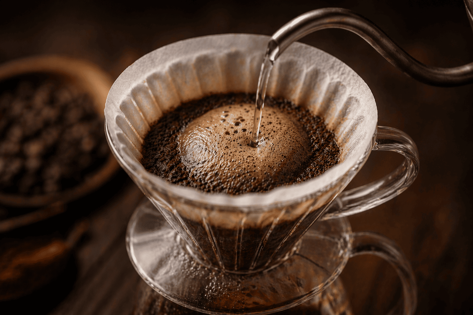 SL28 咖啡豆沖煮中，展現果酸動態層次