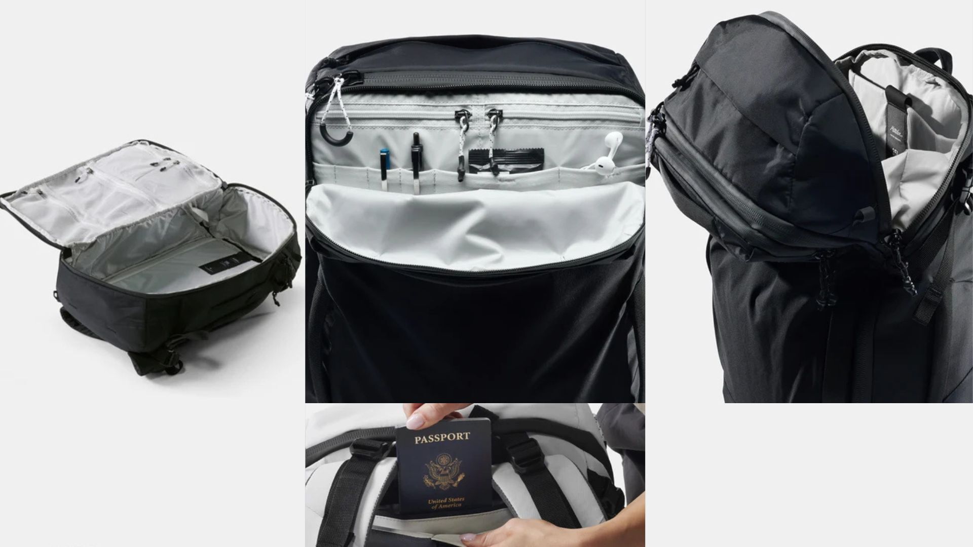 GlobeRider35 180 度 Clamshell 蛤殼式全開示意