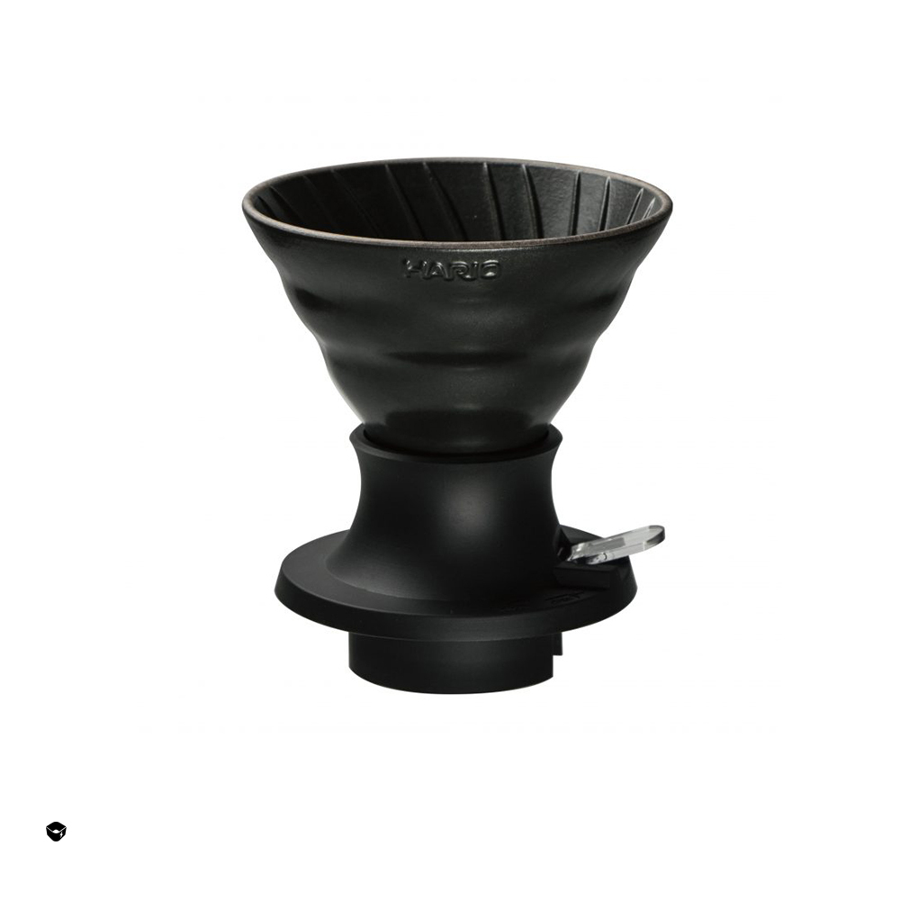 HARIO V60 老岩泥系列 02 浸漬式濾杯 火山黑