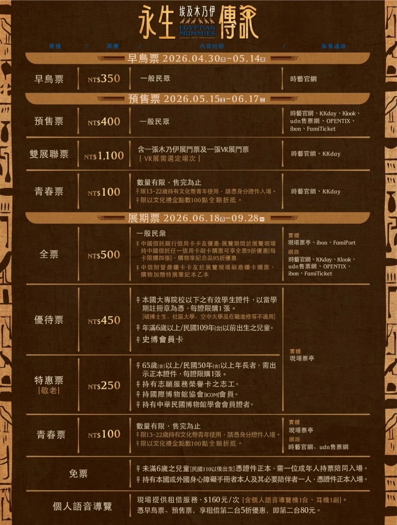 埃及展 8 大購票通路