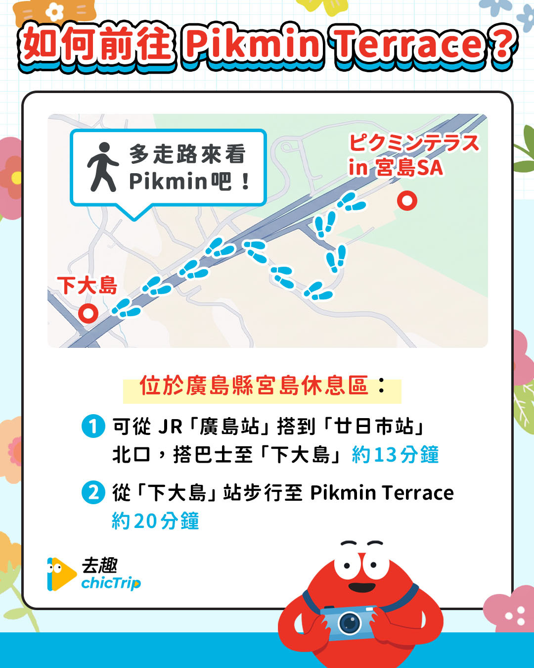 宮島 SA 行人專用出入口外觀與交通動線