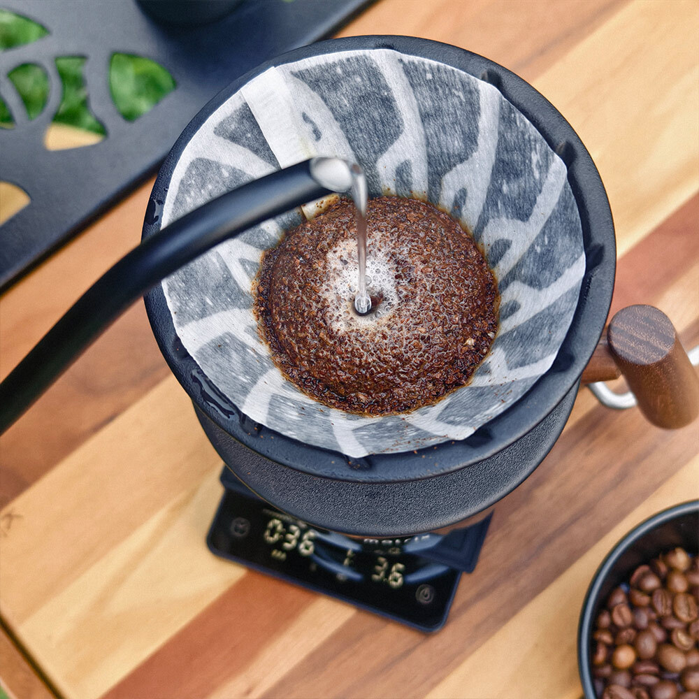 戶外手沖咖啡注水流速示範