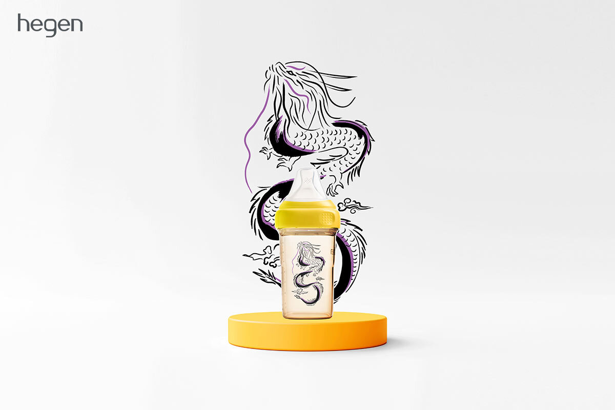 Hegen 2024 龍年限定 慕黃金色 PPSU 生肖限定奶瓶