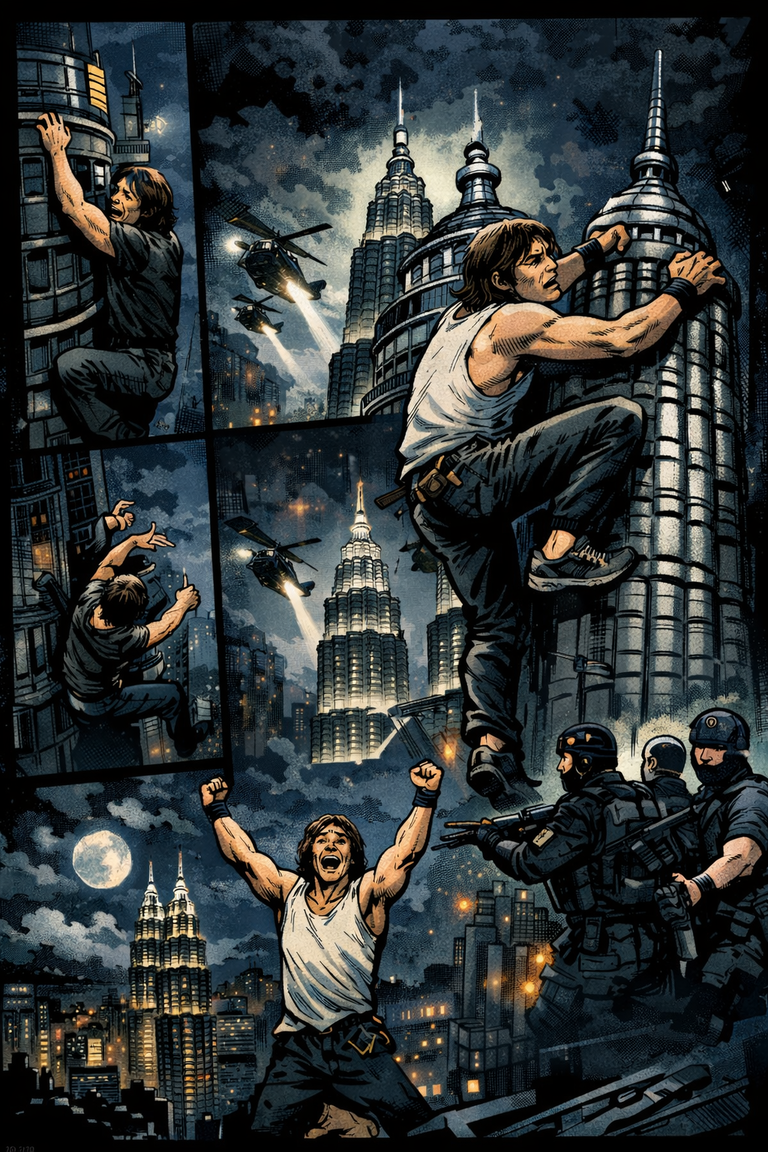 艾力克斯·霍諾德在101大樓頂端自拍照