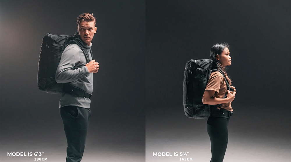 Matador GlobeRider45 背包布料與五金細節近拍