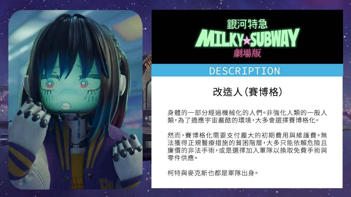 銀河特急 Milky Subway 人物介紹