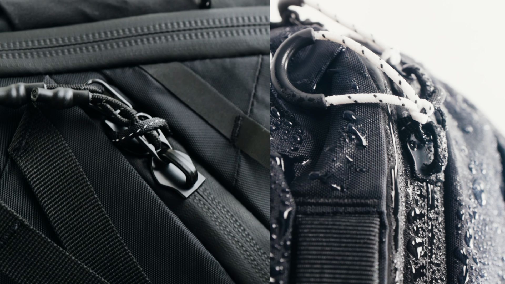 GlobeRider35 布料質感與拉鍊縫線細節近拍