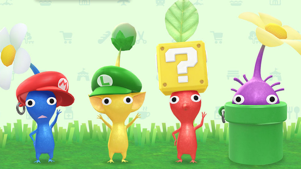 「超級瑪利歐鑰匙圈」飾品皮克敏