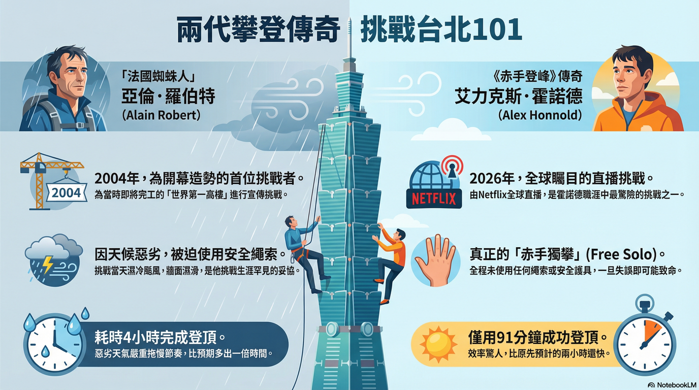 艾力克斯·霍諾德在101大樓頂端自拍照