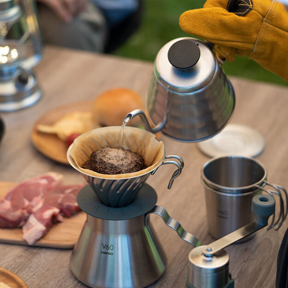 HARIO V60戶外旅行露營登山用金屬不鏽鋼濾杯