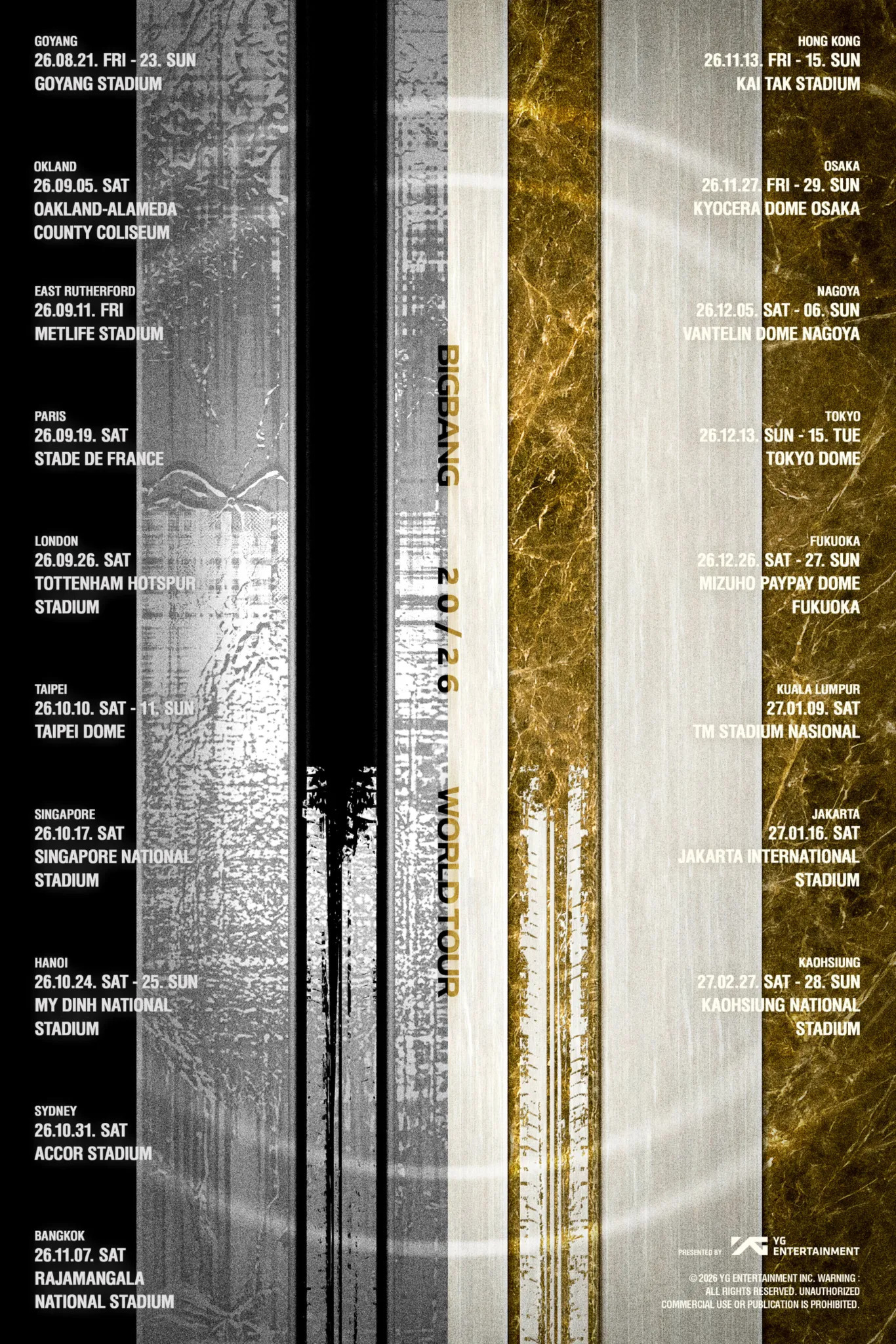 BIGBANG 2026 世巡公告主視覺