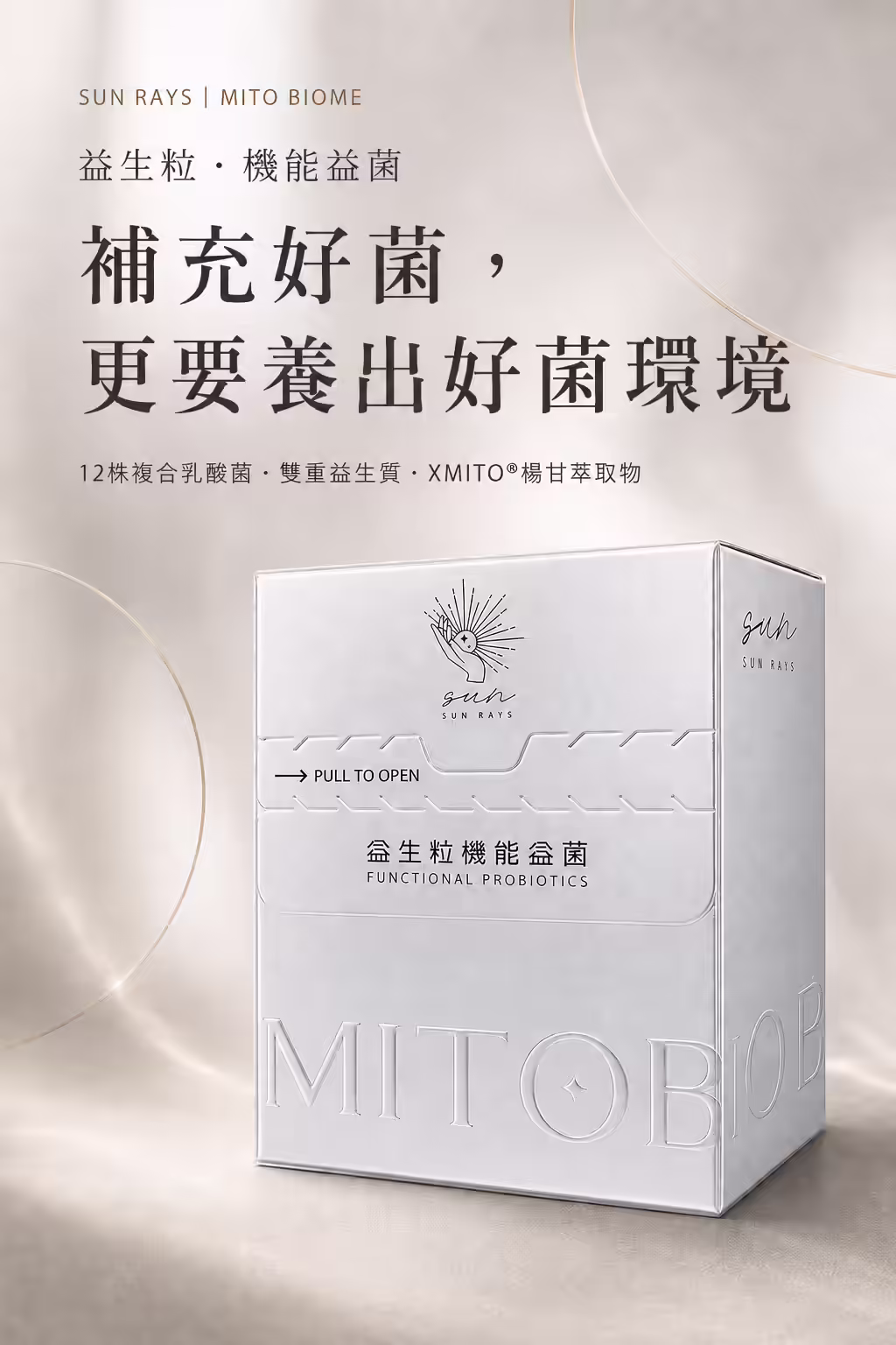 聖叡思益生粒機能益菌，從補菌開始，不只停在補菌