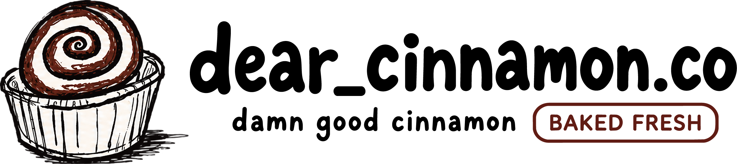 dearcinnamon 橫式黑字 LOGO_去背