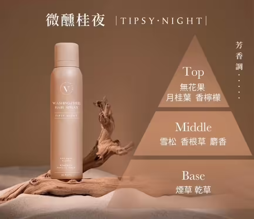 THE VITA微醺桂夜空氣蓬鬆乾洗髮無花果月桂葉雪松煙草木質草本調
