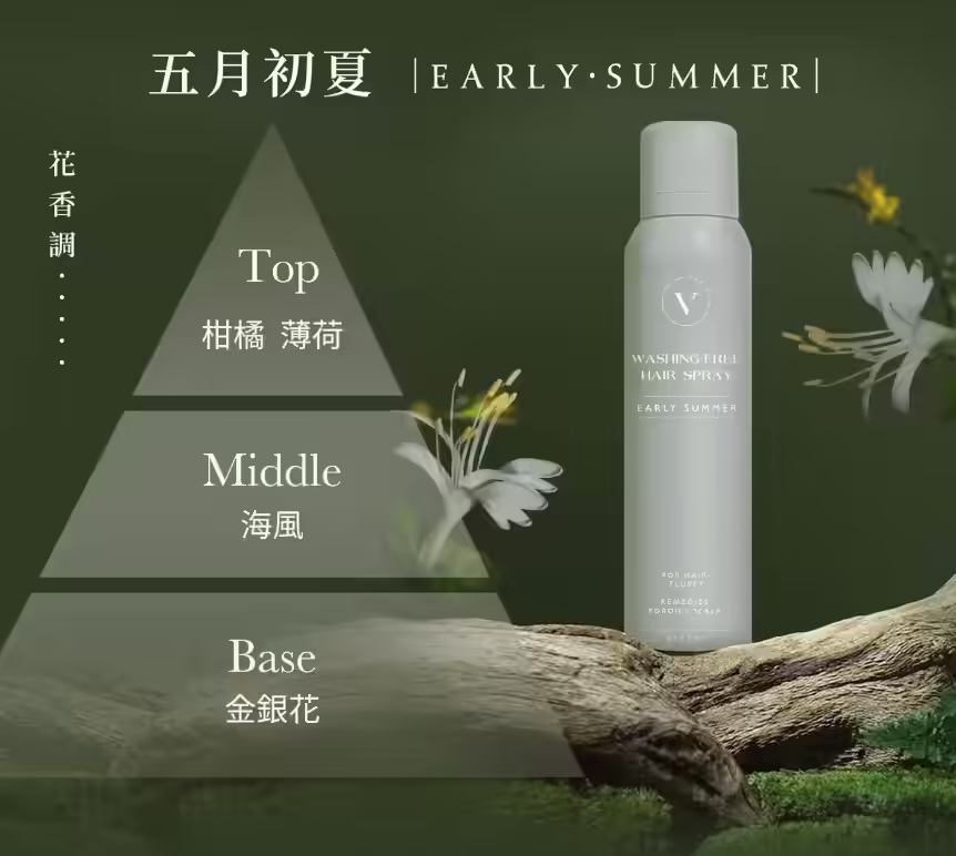 THE VITA五月初夏空氣蓬鬆乾洗髮柑橘薄荷海風金銀花香調