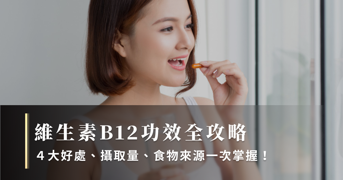 維生素B12功效全攻略：4大好處、攝取量、食物來源一次掌握！